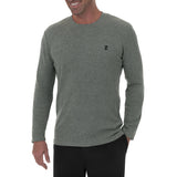 Izod Men's Long Sleeve Waffle Crew Top