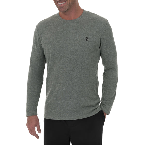 Izod Men's Long Sleeve Waffle Crew Top