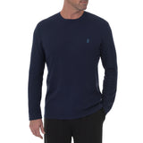 Izod Men's Long Sleeve Waffle Crew Top