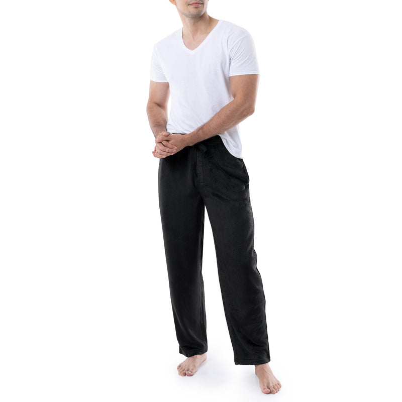 IZOD Mens Comfort Soft Fleece Solid Lounge Pants