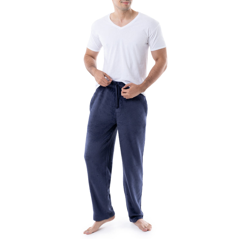 IZOD Mens Comfort Soft Fleece Solid Lounge Pants
