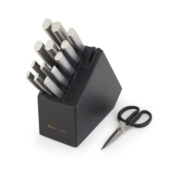 KitchenAid Stainless Steel Slim Knife Block Set - 15 Pc.