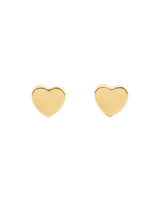 Kate Spade You're A Gem Metal Mini Heart Stud Earrings
