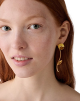 Kate Spade Golden Bloom Floral Statement Earrings