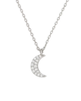 Kate Spade You're A Gem Pave Moon Pendant Necklace