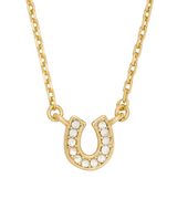 Kate Spade You're A Gem Pave Horseshoe Pendant Necklace