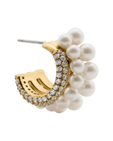 Kate Spade Girlie Pearlie Stacked Huggie Earrings
