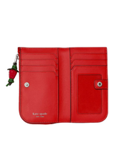 Kate Spade Devin Patent Leather Small Slim Bifold Wallet