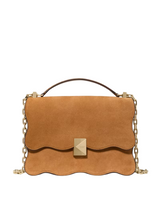Kate Spade Deco Wavy Suede Convertible Shoulder Handbag
