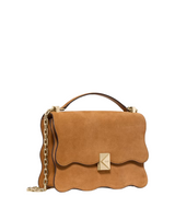 Kate Spade Deco Wavy Suede Convertible Shoulder Handbag
