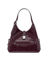 Kate Spade Deco Croc Embossed Leather Crossbody Tote Handbag