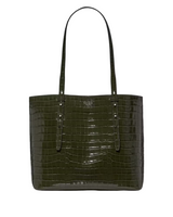 Kate Spade Do It All Croc Embossed Leather Large Tote Handbag