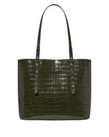 Kate Spade Do It All Croc Embossed Leather Large Tote Handbag