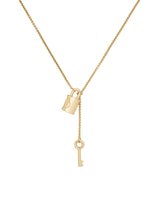 Kate Spade Gold Padlock & Key Pendant Necklace