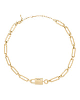 Kate Spade Gold Spade Lock Necklace