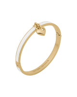 Kate Spade White Heart Bangle Bracelet