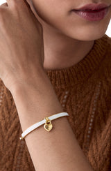 Kate Spade White Heart Bangle Bracelet