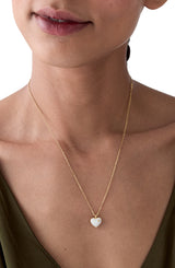 Kate Spade White Heart Pendant Necklace