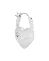 Kate Spade Silver Heart Huggie Earrings