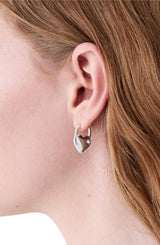Kate Spade Silver Heart Huggie Earrings