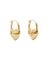 Kate Spade Gold Heart Huggie Earrings