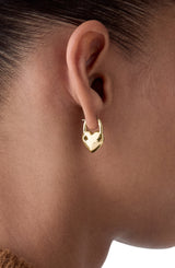 Kate Spade Gold Heart Huggie Earrings