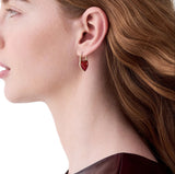 Kate Spade Red Heart Huggie Earrings