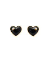 Kate Spade Black Heart Stud Earrings