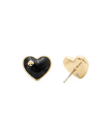 Kate Spade Black Heart Stud Earrings