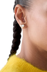Kate Spade White Heart Stud Earrings