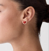 Kate Spade Red Heart Stud Earrings