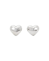 Kate Spade Silver-Plated Heart Stud Earrings