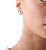Kate Spade Silver-Plated Heart Stud Earrings