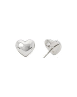 Kate Spade Silver-Plated Heart Stud Earrings