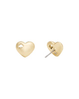 Kate Spade Gold-Plated Heart Stud Earrings
