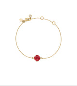 Kate Spade Red Flower Solitaire Bracelet