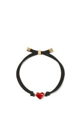 Kate Spade Bits & Bubble Red Heart Cord Bracelet