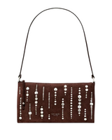 Kate Spade Fling Embellished Suede Pochette Shoulder Handbag