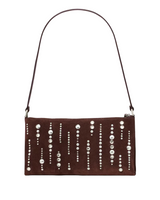 Kate Spade Fling Embellished Suede Pochette Shoulder Handbag