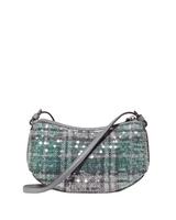 Kate Spade Loop Sequin Plaid Boucle Crossbody Handbag