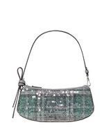 Kate Spade Loop Sequin Plaid Boucle Shoulder Handbag