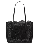 Kate Spade Do It All Rose Lace Embroidered Mesh Large Tote Handbag