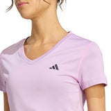 adidas Womens Workout Essentials V-Neck Short Sleeve T-Shirt