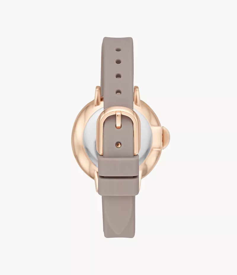 Kate Spade Park Row Three-Hand Silicone Watch