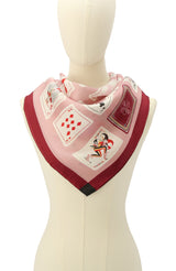 Kate Spade Playing Cards Silk Square Scarf