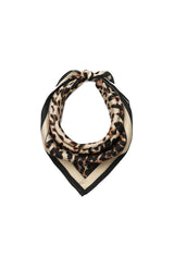 Kate Spade Downtown Leopard Silk Bandana Scarf