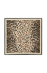 Kate Spade Downtown Leopard Silk Bandana Scarf