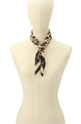 Kate Spade Downtown Leopard Silk Bandana Scarf