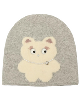 Kate Spade Womens Clover Cat Knit Beanie Hat