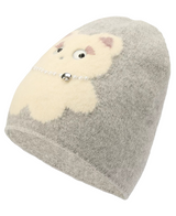 Kate Spade Womens Clover Cat Knit Beanie Hat